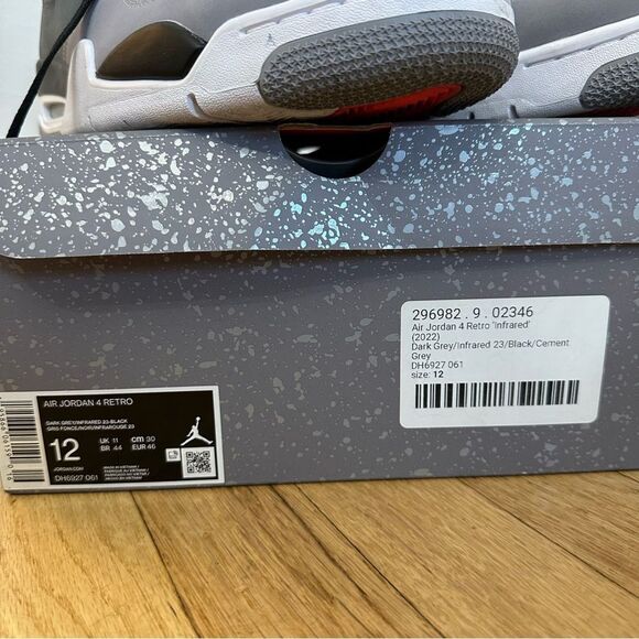 Air Jordan 4 Retro 'Infrared' Size 12 for Men - Picture 10 of 10